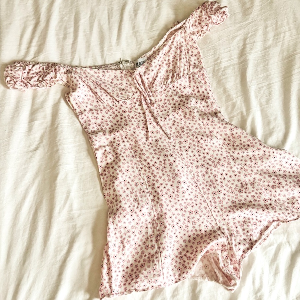 Princess Polly | White and Pink Floral Romper